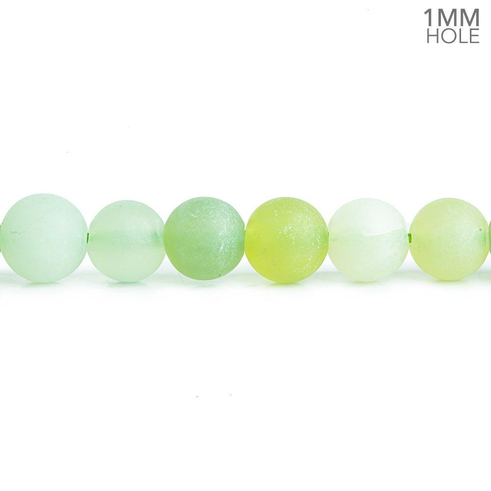 5mm-6mm Matte Serpentine Plain Round Beads 15 inch 63 pieces - The Bead Traders