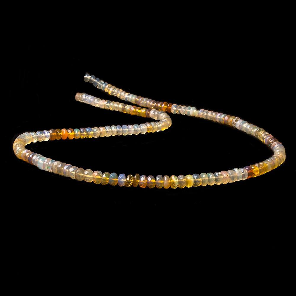 5mm Ethiopian Opal Faceted Rondelle Beads 18 inch 159 pieces - The Bead Traders