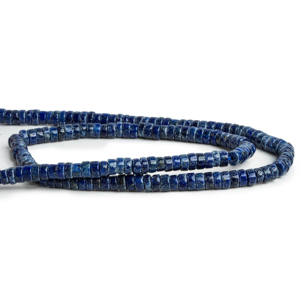 5mm Lapis Lazuli Plain Tubes 15 inch 140 beads - The Bead Traders