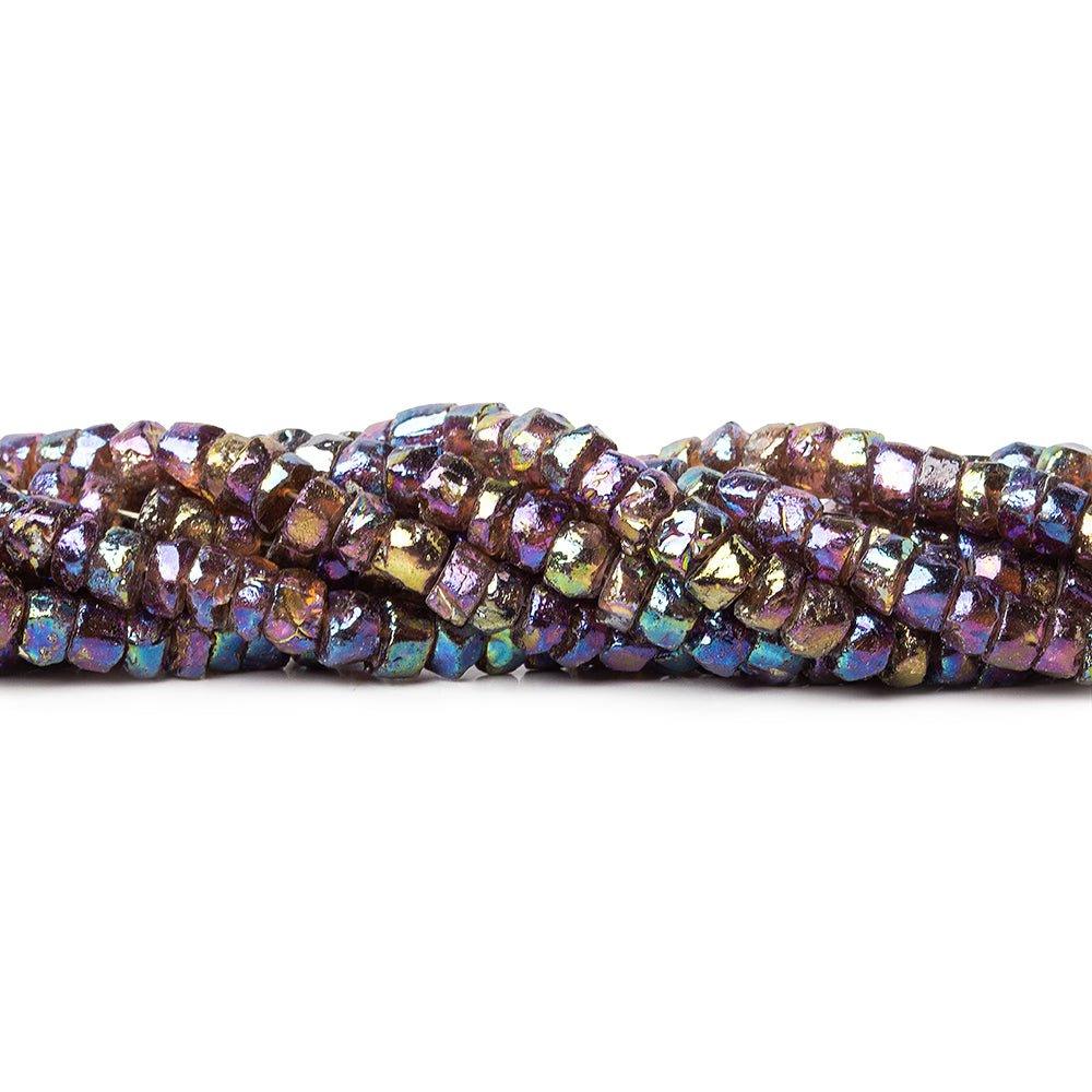 5mm Mystic Garnet Heishi Beads 16 inch 130 pieces - The Bead Traders