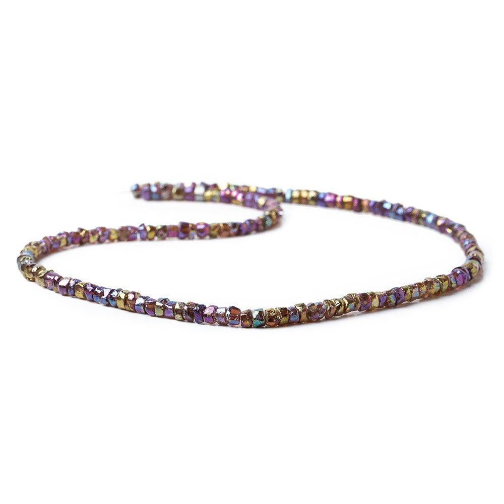 5mm Mystic Garnet Heishi Beads 16 inch 130 pieces - The Bead Traders