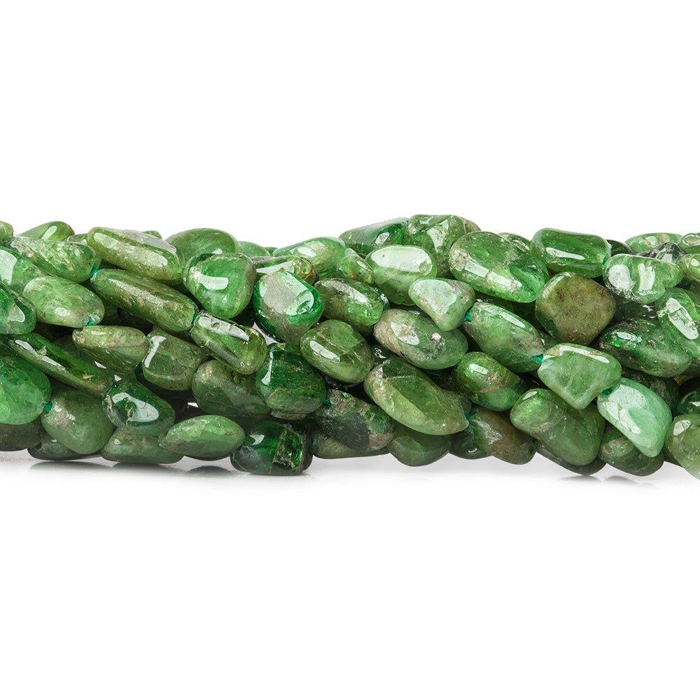5x3-6x4mm Tsavorite Garnet plain nuggets 13.5 inch 59 pieces - The Bead Traders
