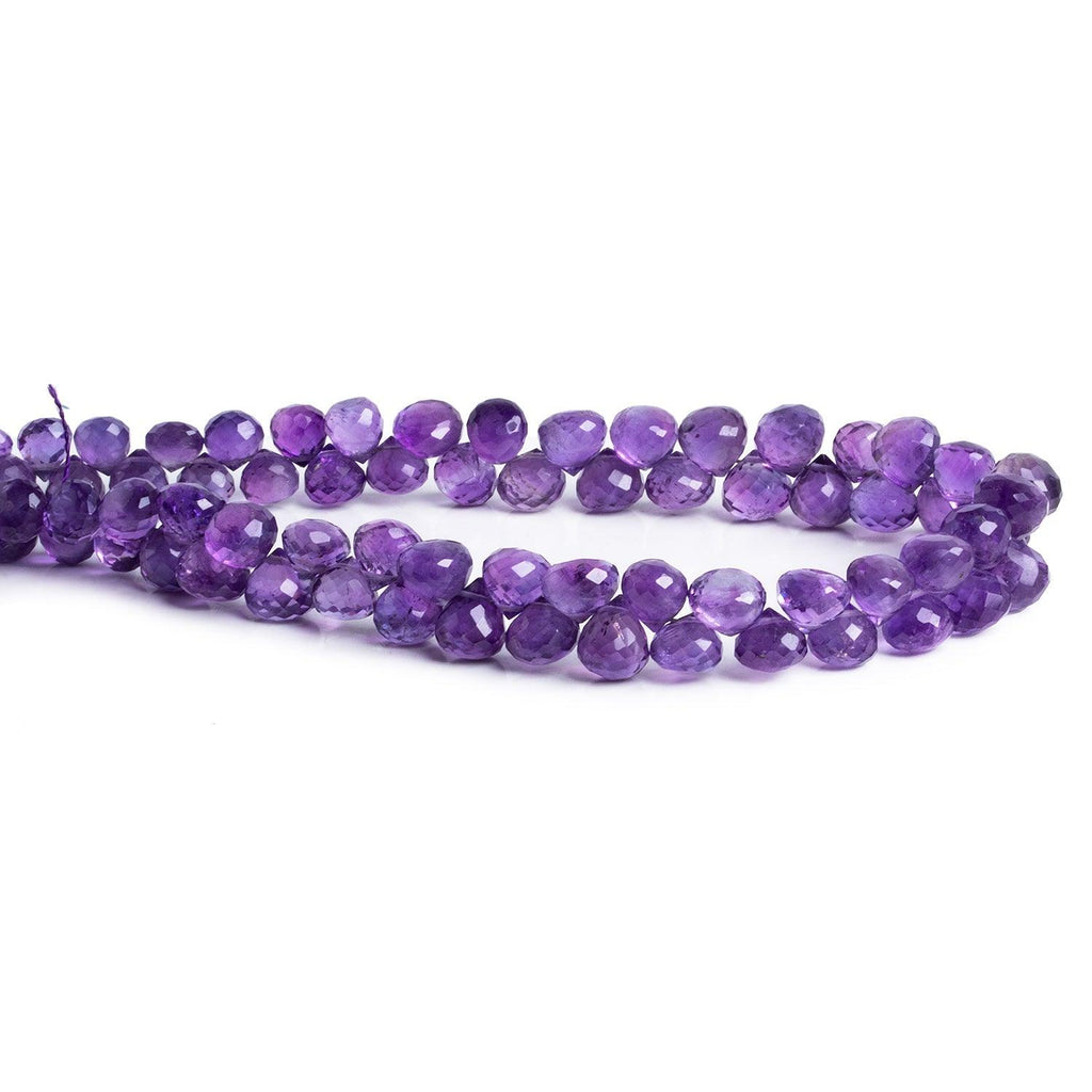 6-6.5mm Amethyst Candy Kisses 8.5 inch 65 beads - The Bead Traders