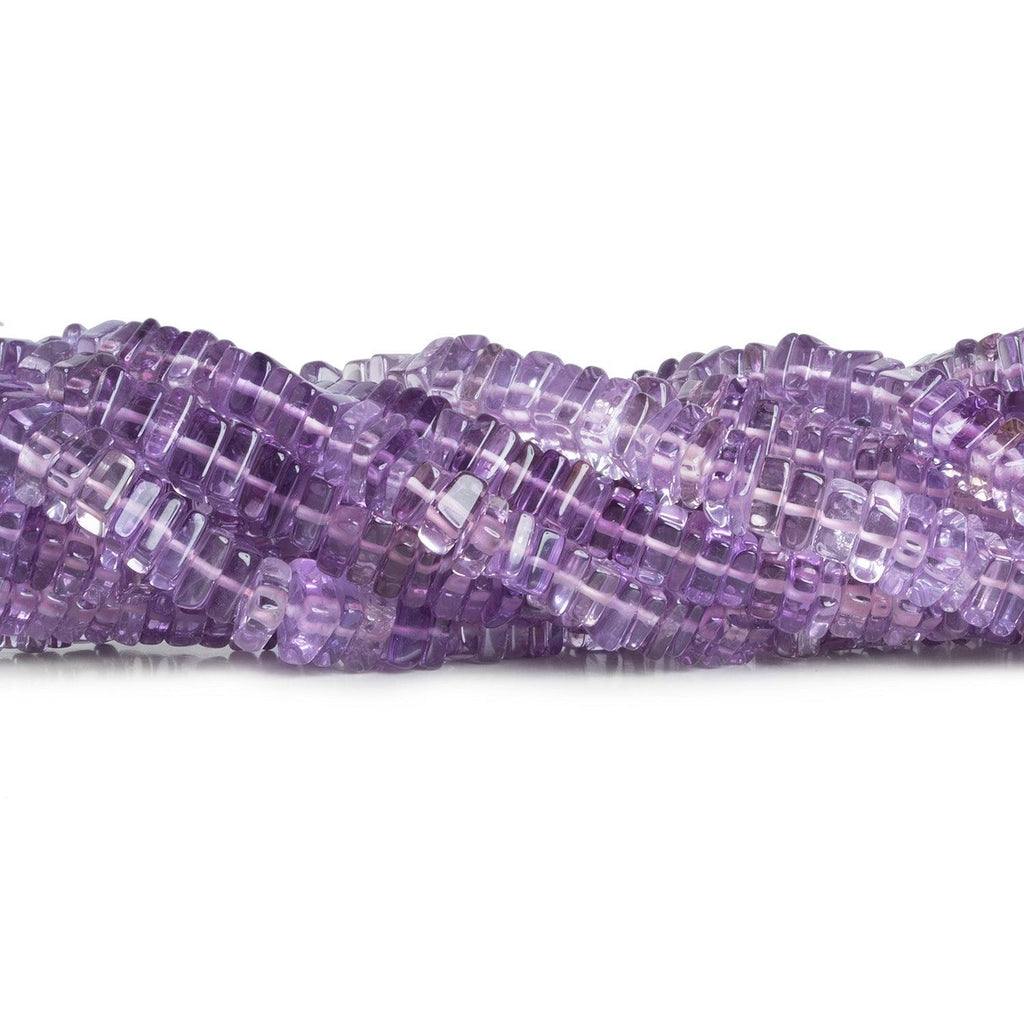 6-7mm Amethyst Square Heishis 16 inch 170 pieces - The Bead Traders