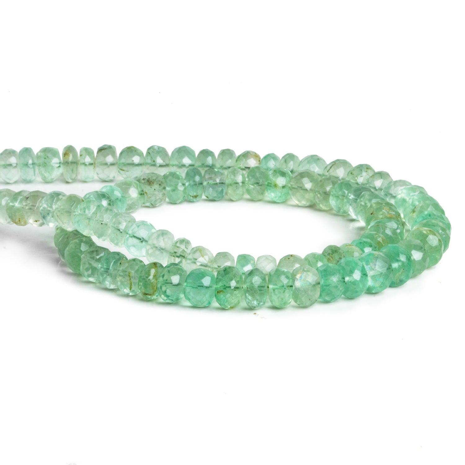 6-7mm Fluorite Faceted Rondelles 13 inch 85 beads - The Bead Traders