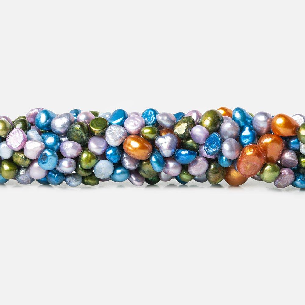 6-8mm Multi Color Baroque Freshwater Pearls 16 inch 73 pieces - The Bead Traders