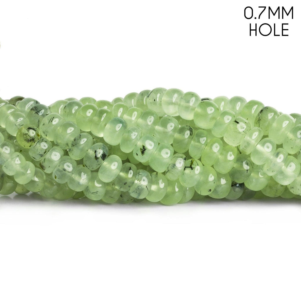6-8mm Prehnite Plain Rondelles 16 inch 85 beads - The Bead Traders
