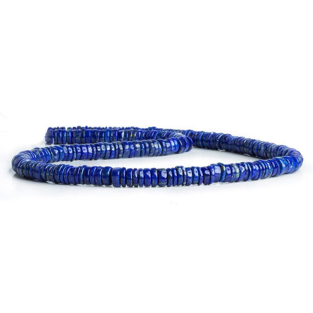 6.5mm Lapis Lazuli Plain Heishi Beads 16 inch 230pcs - The Bead Traders