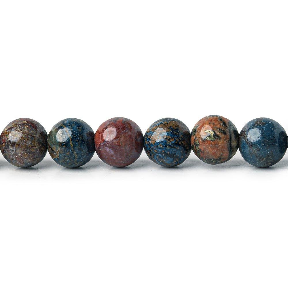 6.5mm Pietersite plain rounds 15.5 inch 62 beads - The Bead Traders