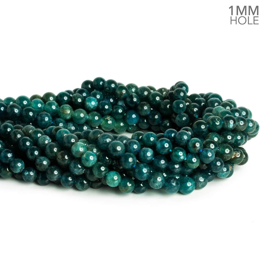 6mm Apatite Plain Rounds 15 inch 60 pieces - The Bead Traders