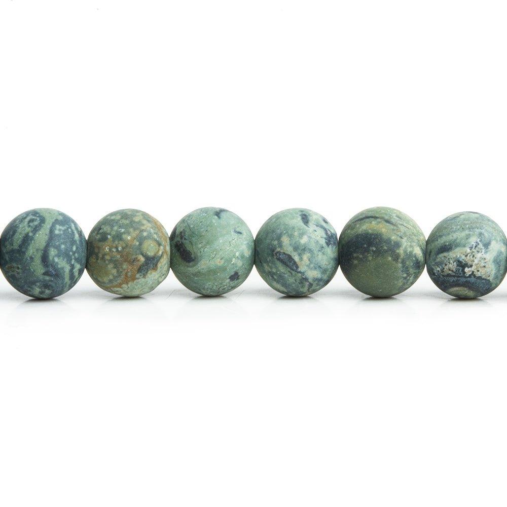 6mm Matte Kambaba Jasper Plain Round Beads 15 inch 60 pieces - The Bead Traders