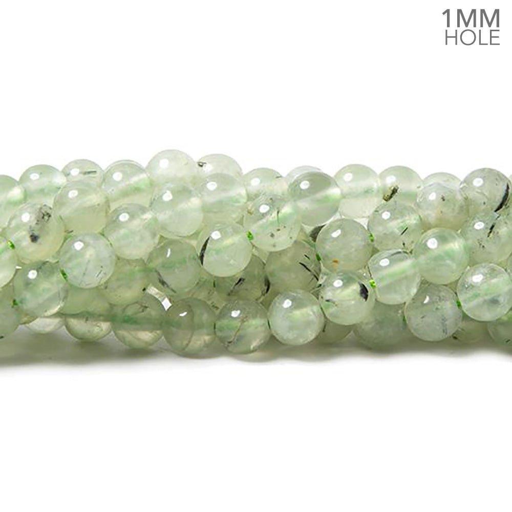 6mm Prehnite plain round beads 15 inch 60 pieces - The Bead Traders