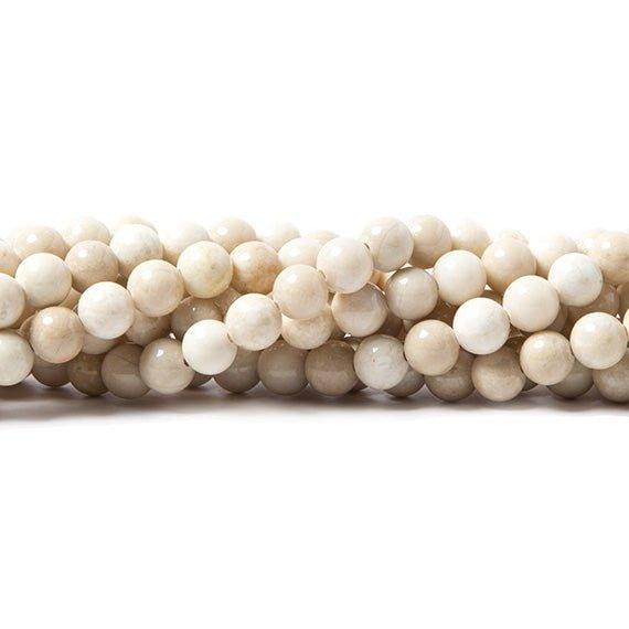6mm River Stone Jasper plain round beads 15 inch 60 pieces - The Bead Traders