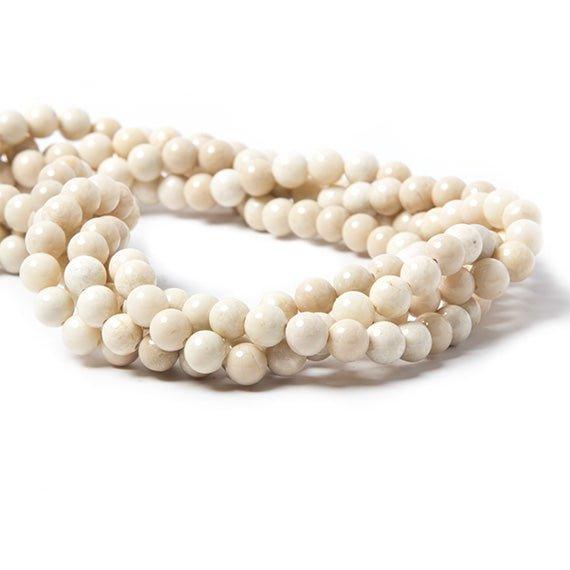 6mm River Stone Jasper plain round beads 15 inch 60 pieces - The Bead Traders