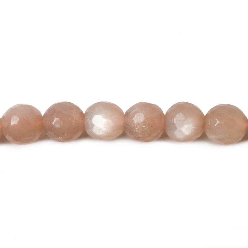6mm Sunstone faceted round beads 15 inch 62 pieces - The Bead Traders