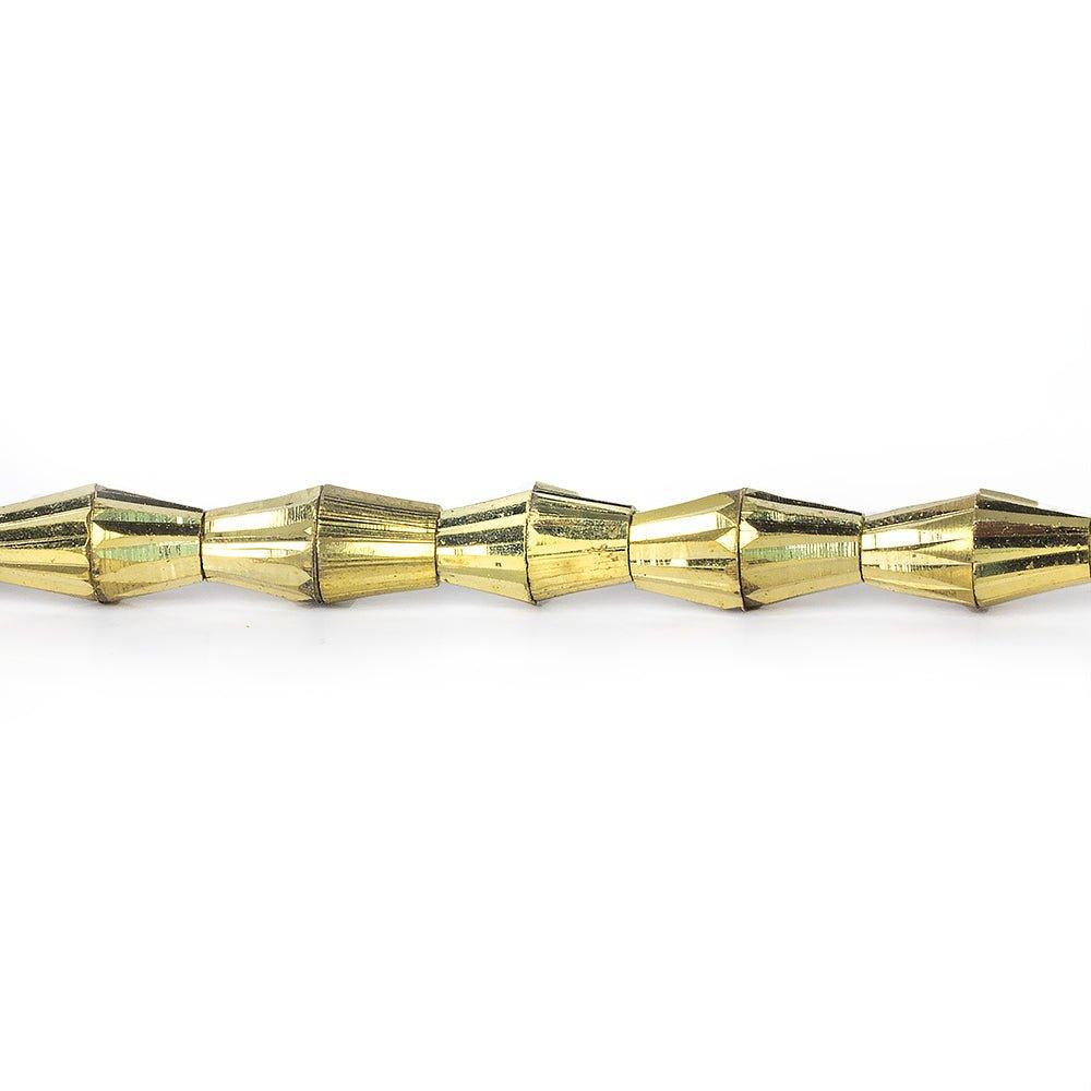 6x3mm Brass Fluted Cone Beads - The Bead Traders