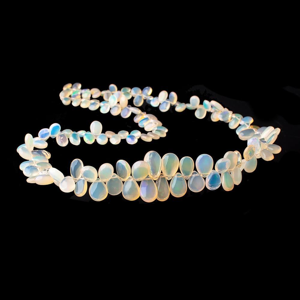 6x4-11x7mm Ethiopian Opal plain pears 17 inch 135 beads - The Bead Traders