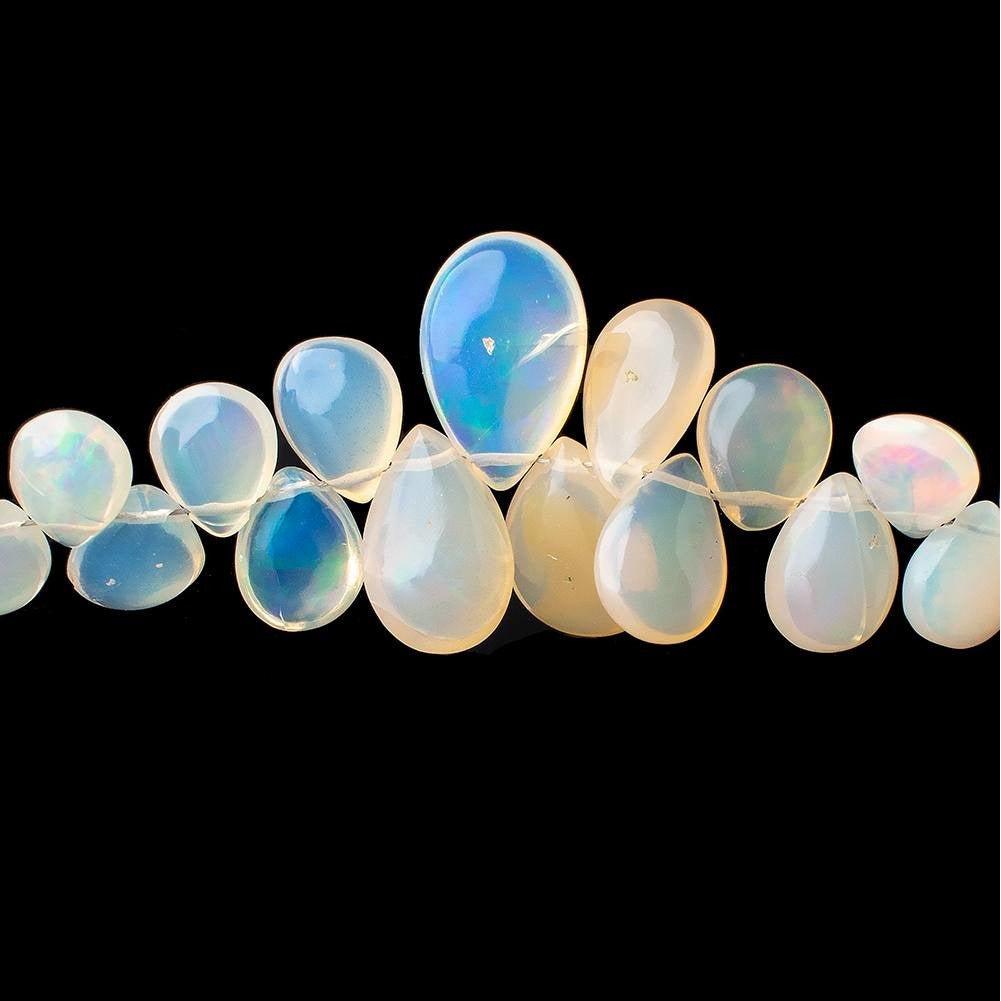 6x4-11x7mm Ethiopian Opal plain pears 17 inch 135 beads - The Bead Traders