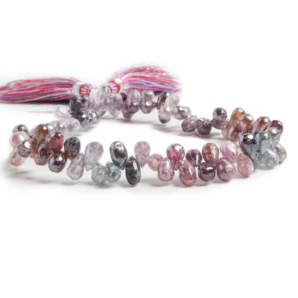 6x4-7x5mm Mystic Multi Spinel tear drop beads 8 inch 86 pieces - The Bead Traders