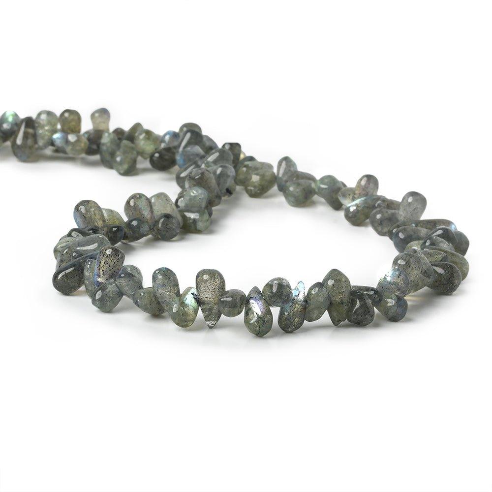 6x5-8x5mm Labradorite Plain Teardrop Beads 14 inch 103 pcs - The Bead Traders