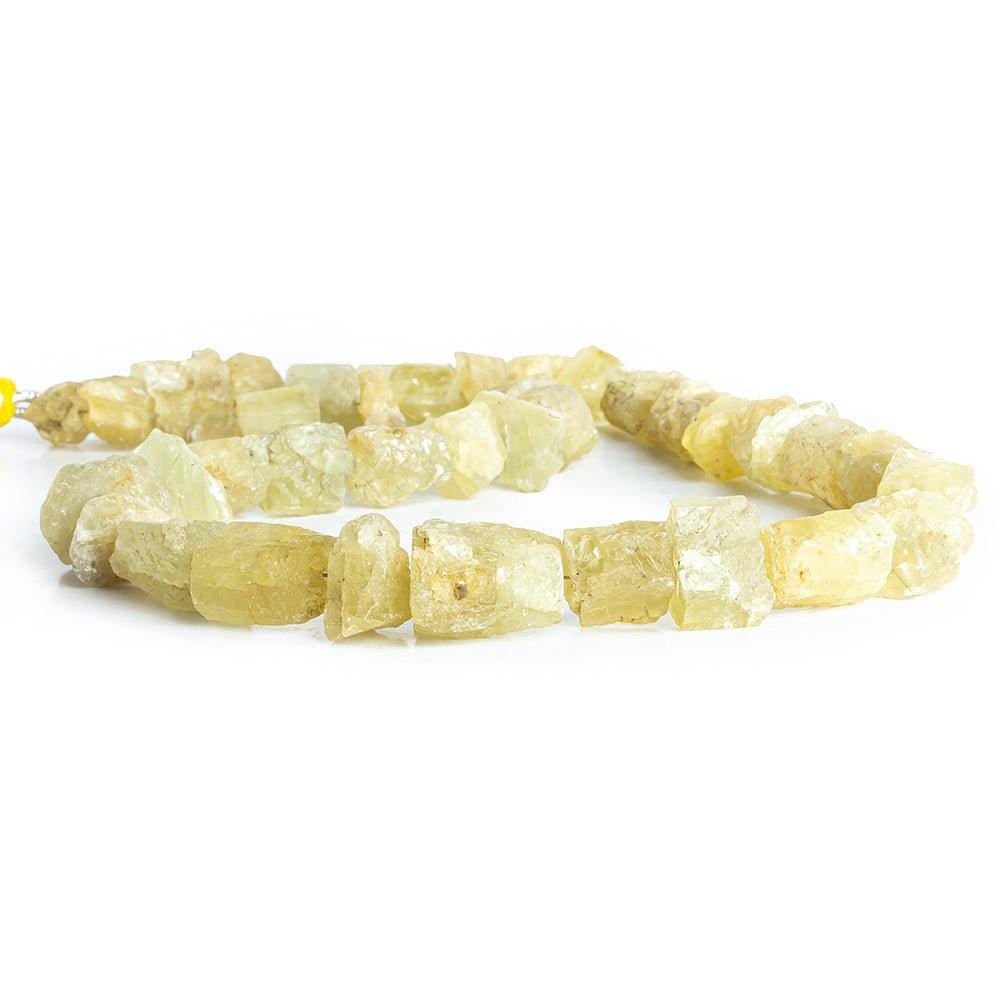 6x5mm-14x11.5mm Heliodor Beryl Straight Drilled Natural Crystal Beads 16 inch 47 pieces - The Bead Traders