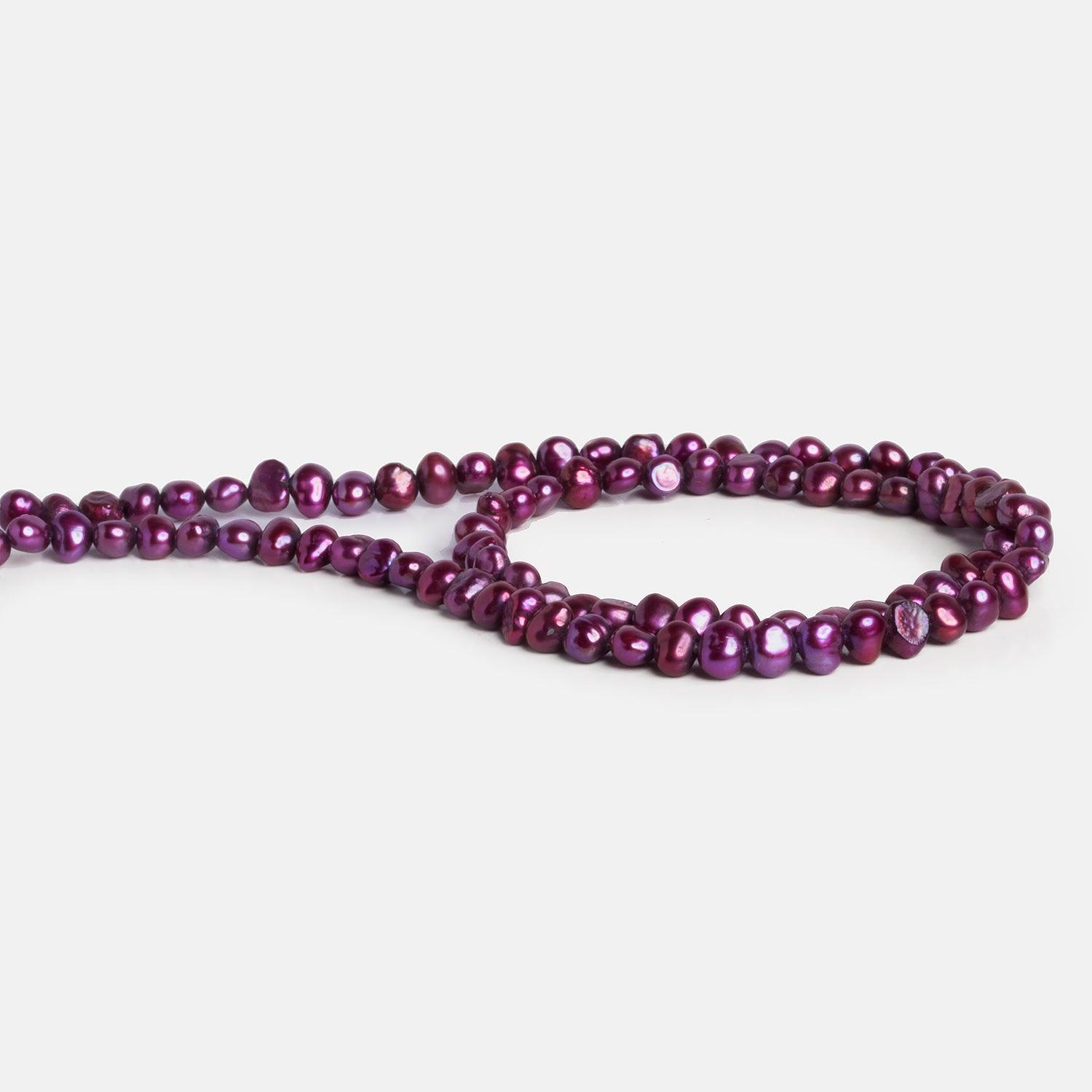 6x5mm Berry Baroque Pearls 15 inch 75 beads - The Bead Traders
