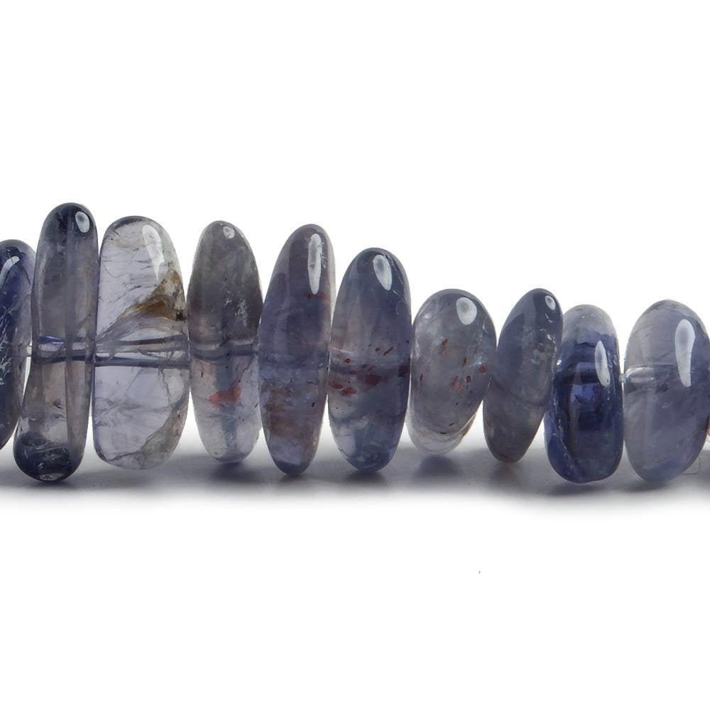 7-12mm Tanzanite center drilled plain nugget 16.5 inch 131 pieces - The Bead Traders