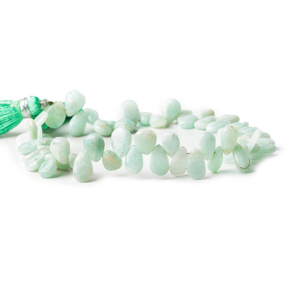 7-9mm Amazonite plain pear Beads 8 inch 52 pieces - The Bead Traders