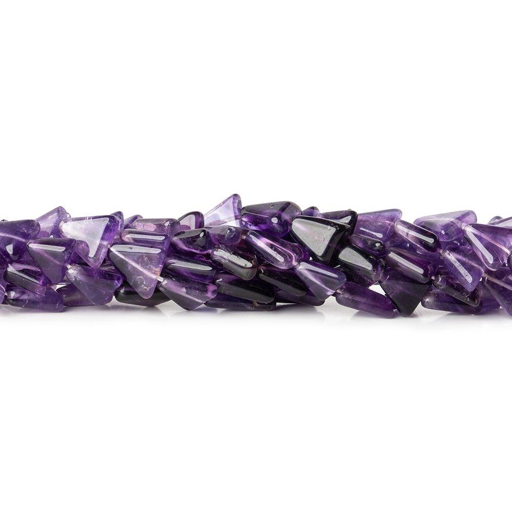 7-9mm Cape Amethyst Plain Triangle Beads, 14 inch - The Bead Traders