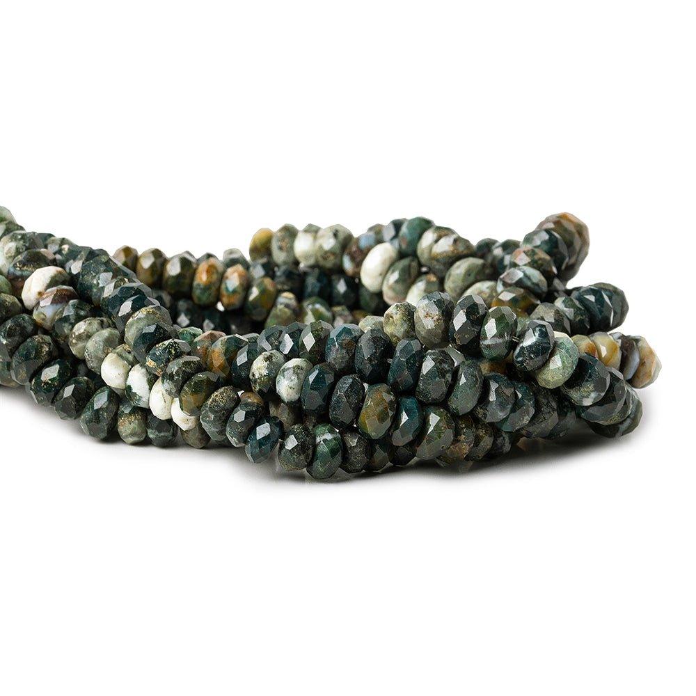 7-9mm Multi color Jasper Faceted Rondelle Beads 16 inches 89 pieces - The Bead Traders