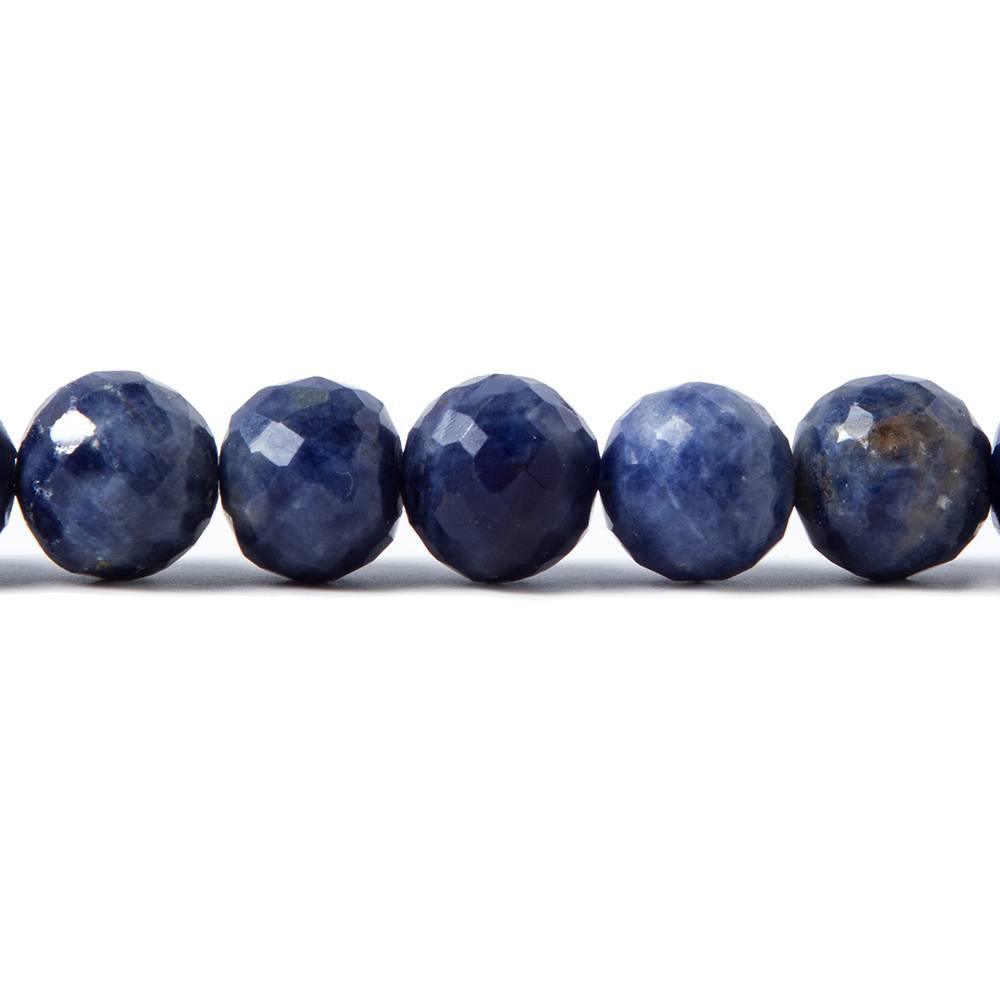 7.5-8mm Sodalite faceted round beads 8 inch 26 pieces - The Bead Traders