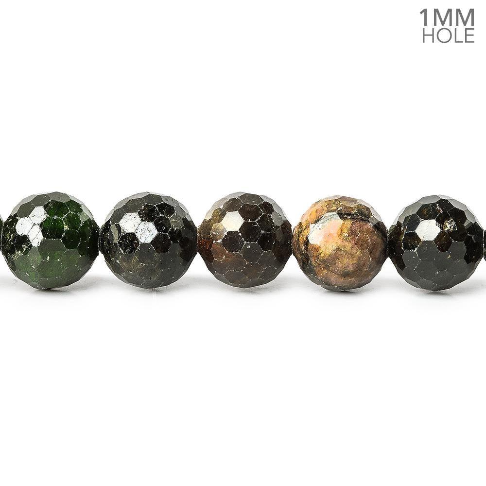 7.5mm Multi Color Tourmaline faceted rounds 15.5 inch 51 beads - The Bead Traders