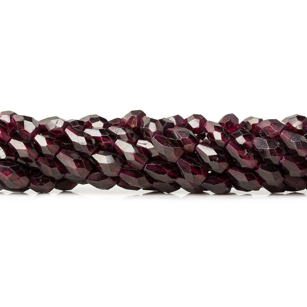 7mm Garnet Faceted Staight Drilled Teardrop Beads, 14 inch - The Bead Traders