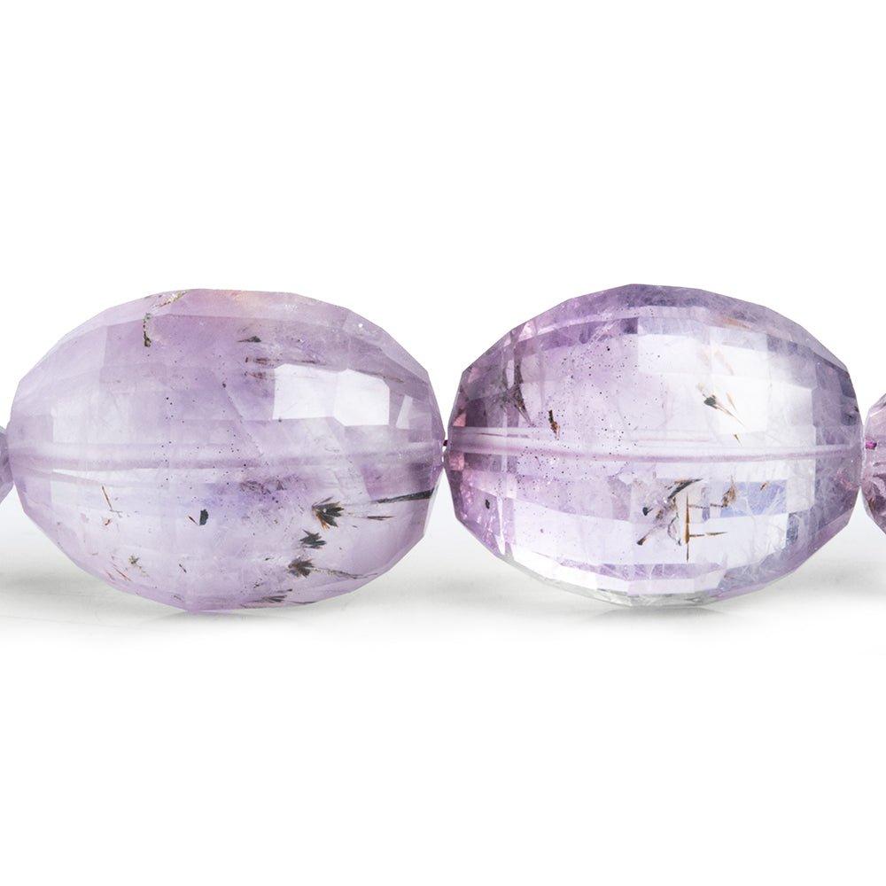 7x10-14x20mm Mossy Amethyst Faceted Oval Beads 16 inches 31 beads - The Bead Traders
