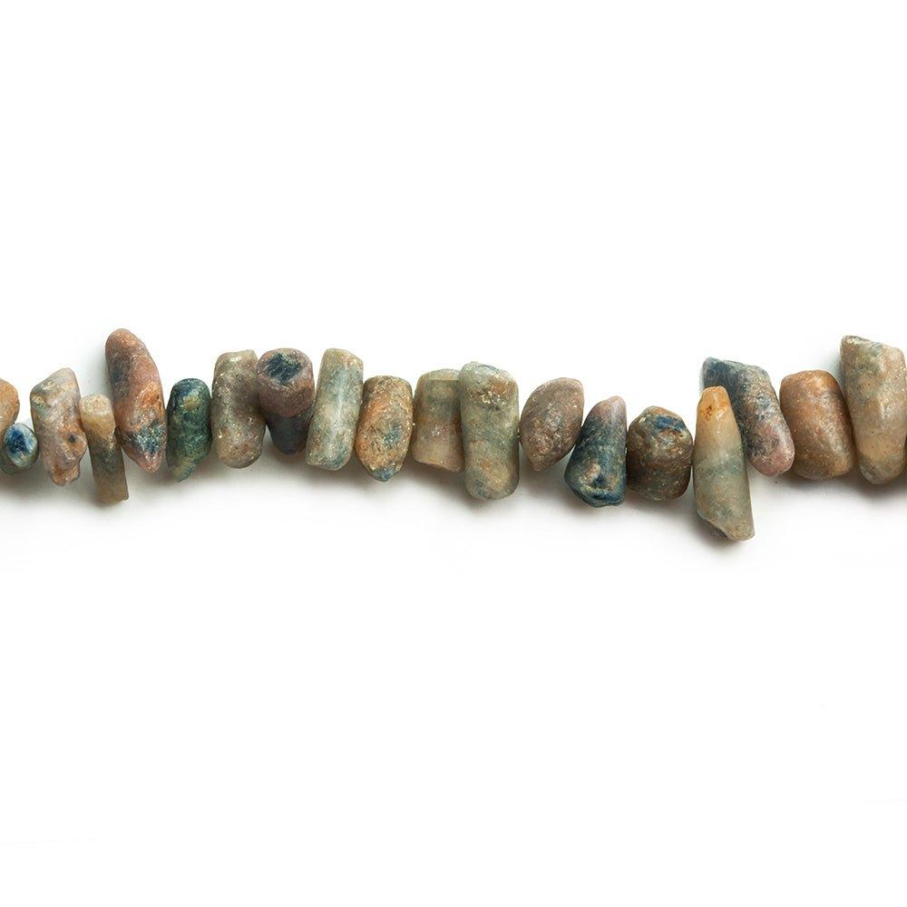7x3mm-15x7mm Sapphire Tumbled Nugget Beads 8 inch 50 pieces - The Bead Traders