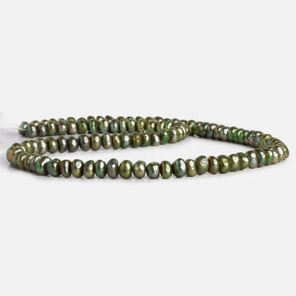 7x5mm Pistachio Baroque Pearls 15 inch 100 pieces - The Bead Traders