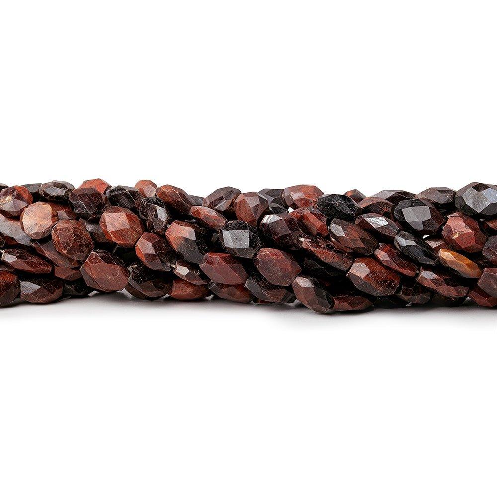 8-10mm Red Tiger's Eye Faceted Nugget Beads 13.5 inch 39 pieces - The Bead Traders