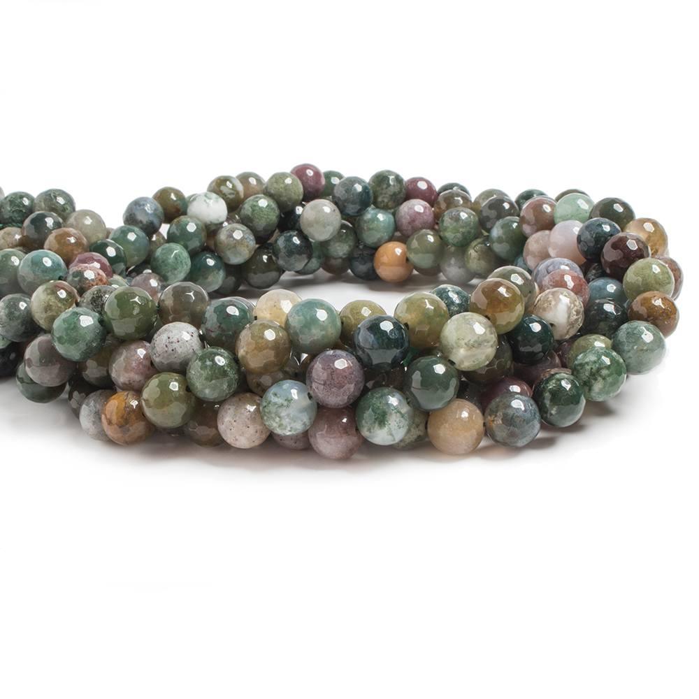 8mm Fancy Jasper faceted round beads 15 inch 48 pieces - The Bead Traders