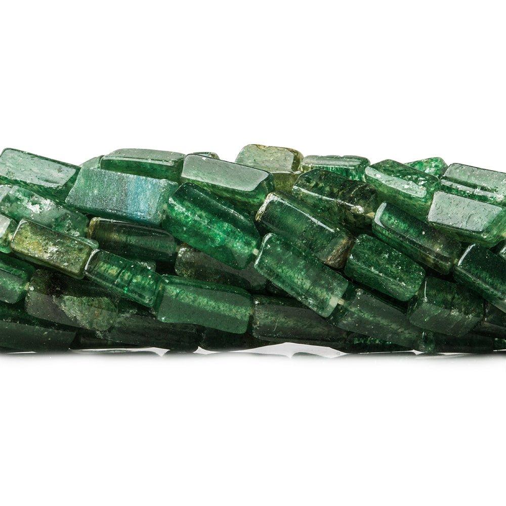 8mm Forest Green Aventurine Plain Rectangle Beads, 14 inch - The Bead Traders