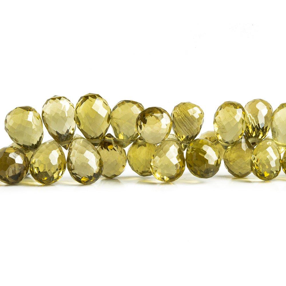 8mm Honey Quartz Faceted Teardrop Beads 9 inch 94 pieces - The Bead Traders
