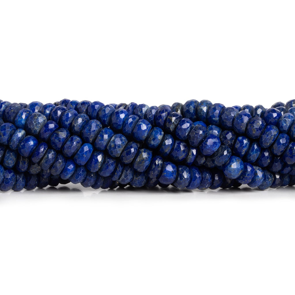 8mm Lapis Lazuli Faceted Rondelles 15 inch 80 beads - The Bead Traders