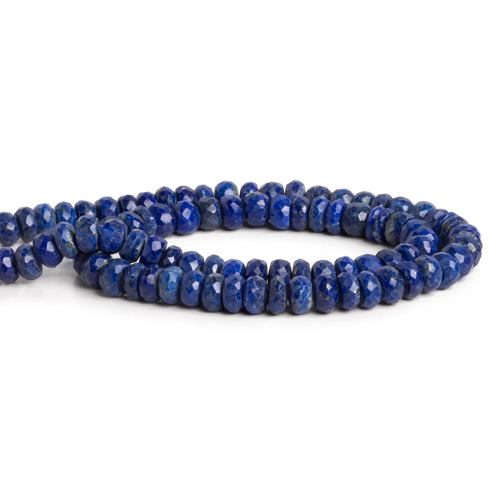 8mm Lapis Lazuli Faceted Rondelles 15 inch 80 beads - The Bead Traders