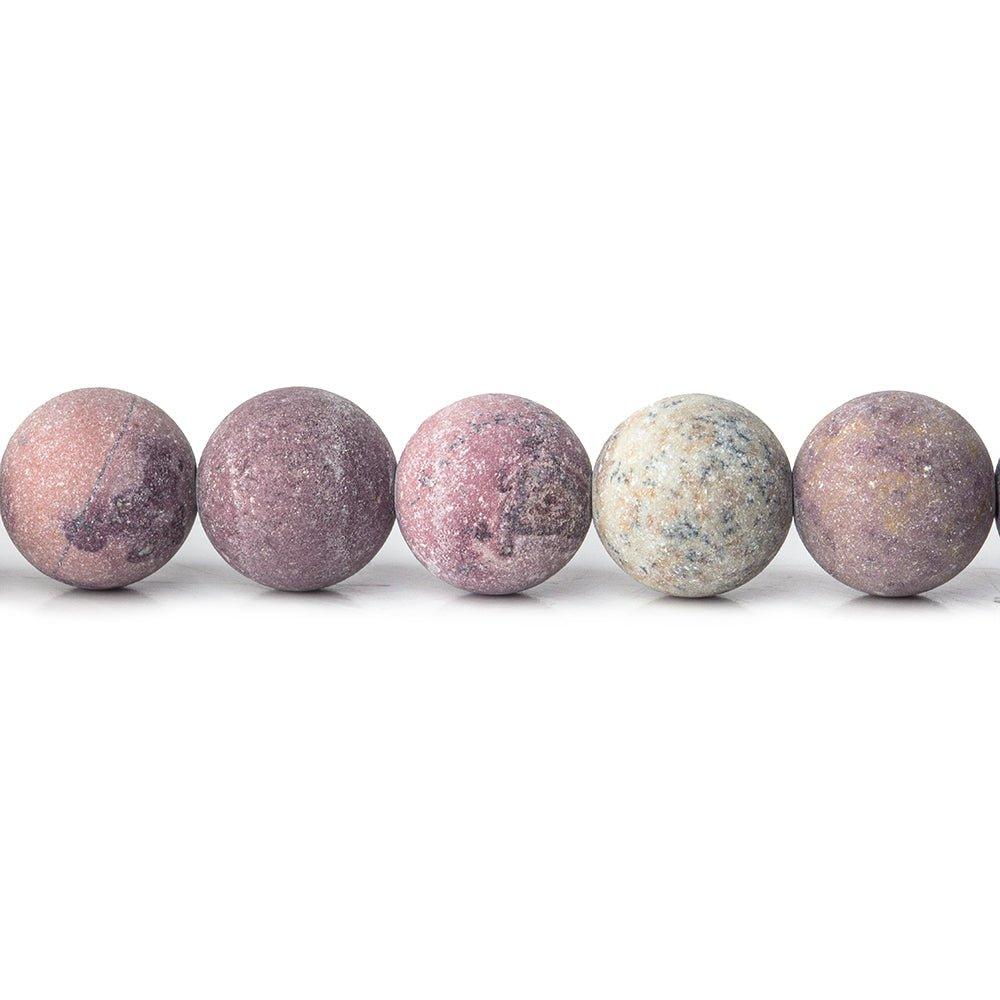 8mm Matte Coffee Bean Jasper plain round beads 15 inch 49 pieces - The Bead Traders