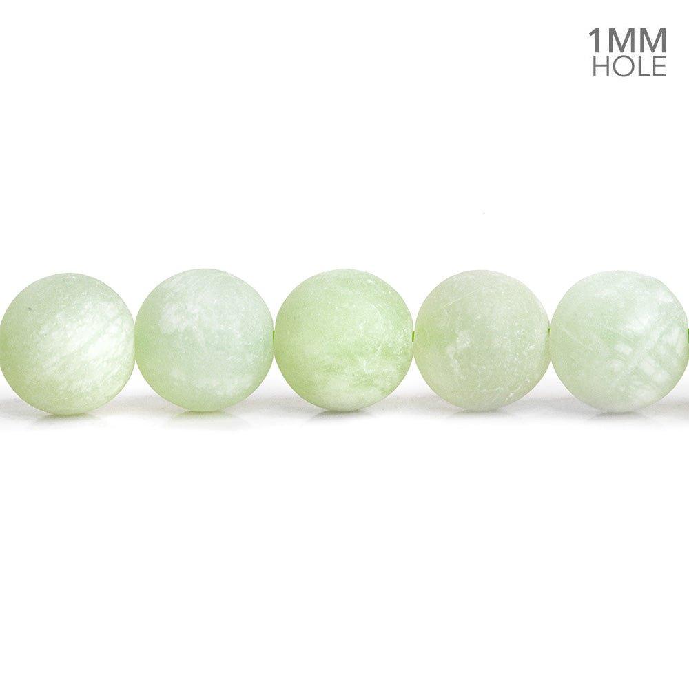 8mm Matte Serpentine Plain Round Beads 15 inch 45 pieces - The Bead Traders