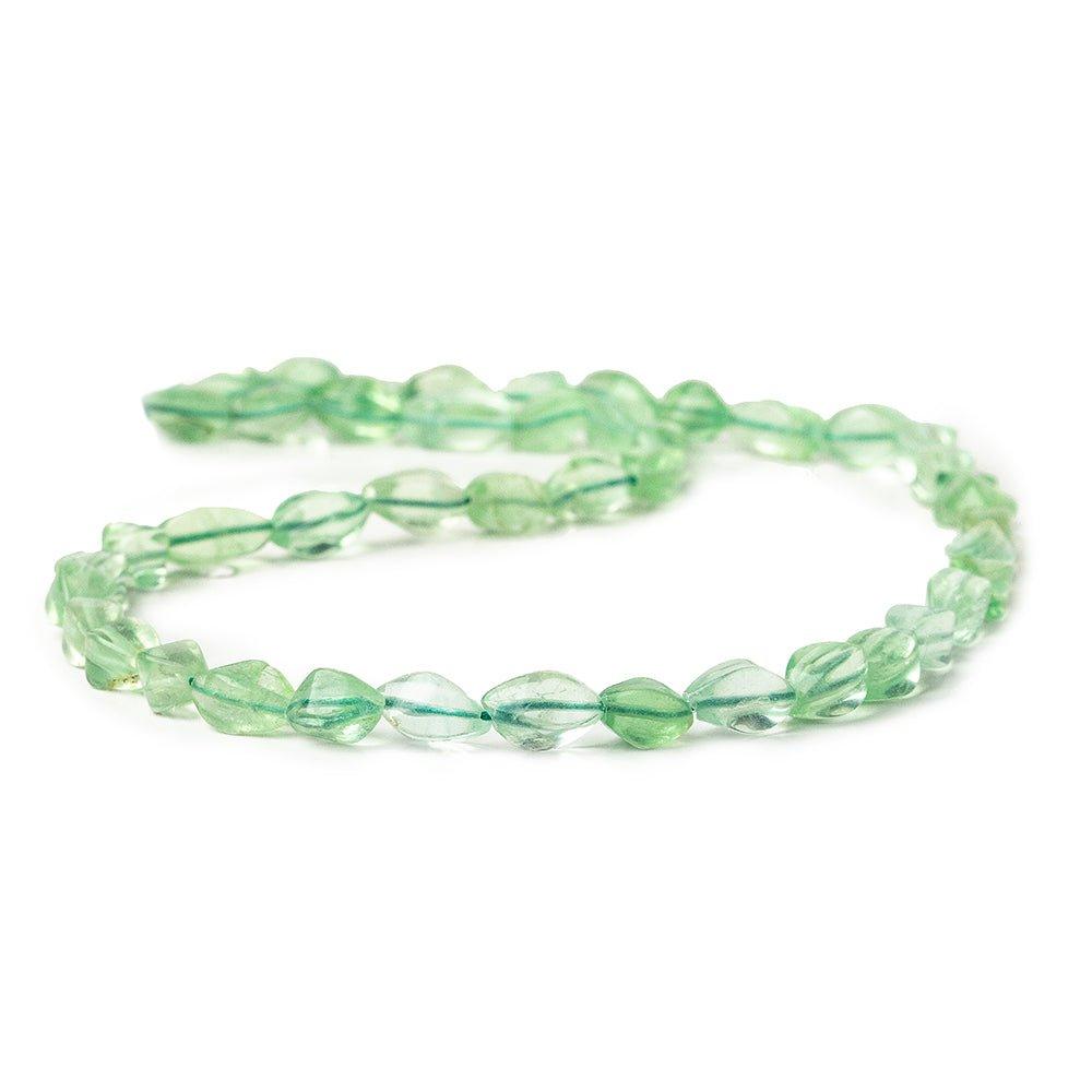 8mm Mint Green Fluorite Bead Plain Freeshape Beads, 14 inch - The Bead Traders