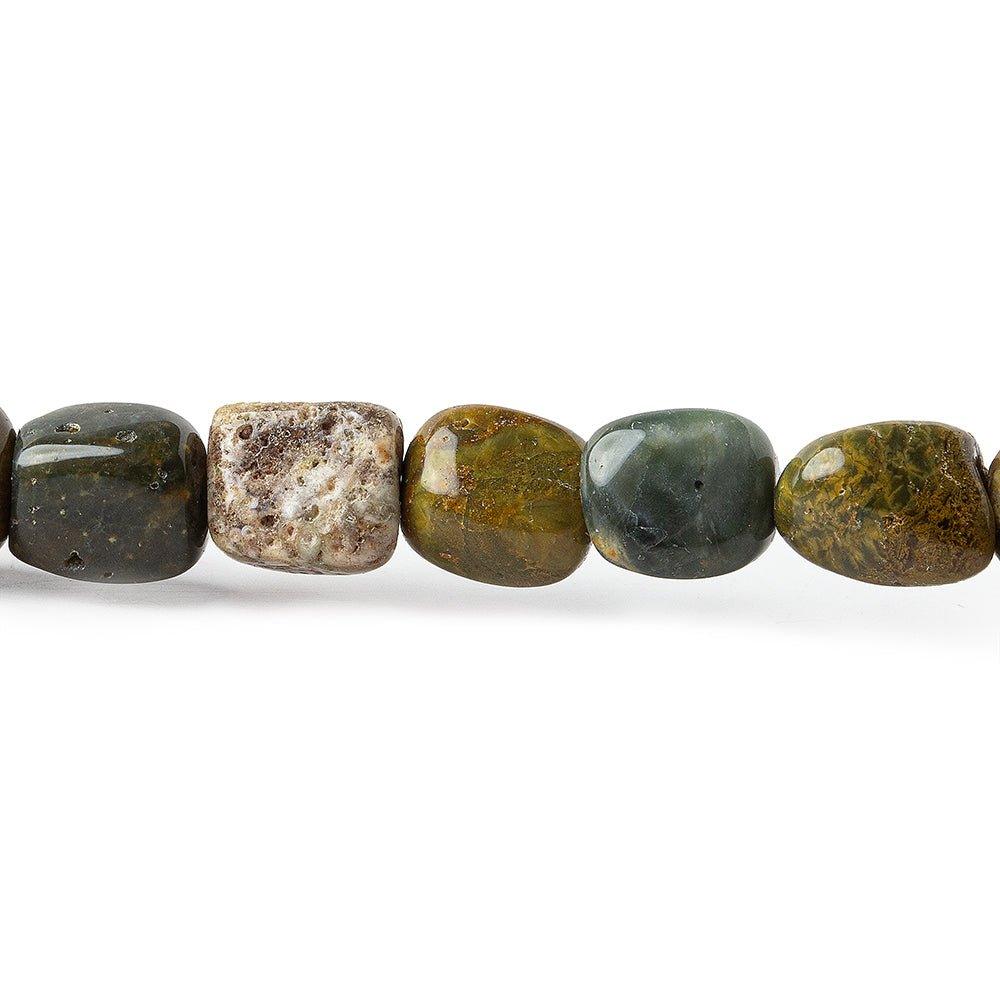 8mm Mountain Jasper Plain Nugget Beads, 15 inch - The Bead Traders