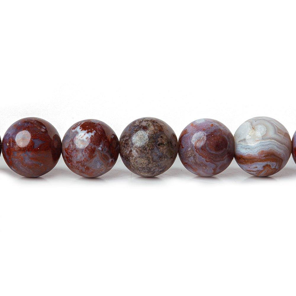 8mm Pietersite Plain Round 1mm drill hole beads 15.5inch 49 pieces - The Bead Traders