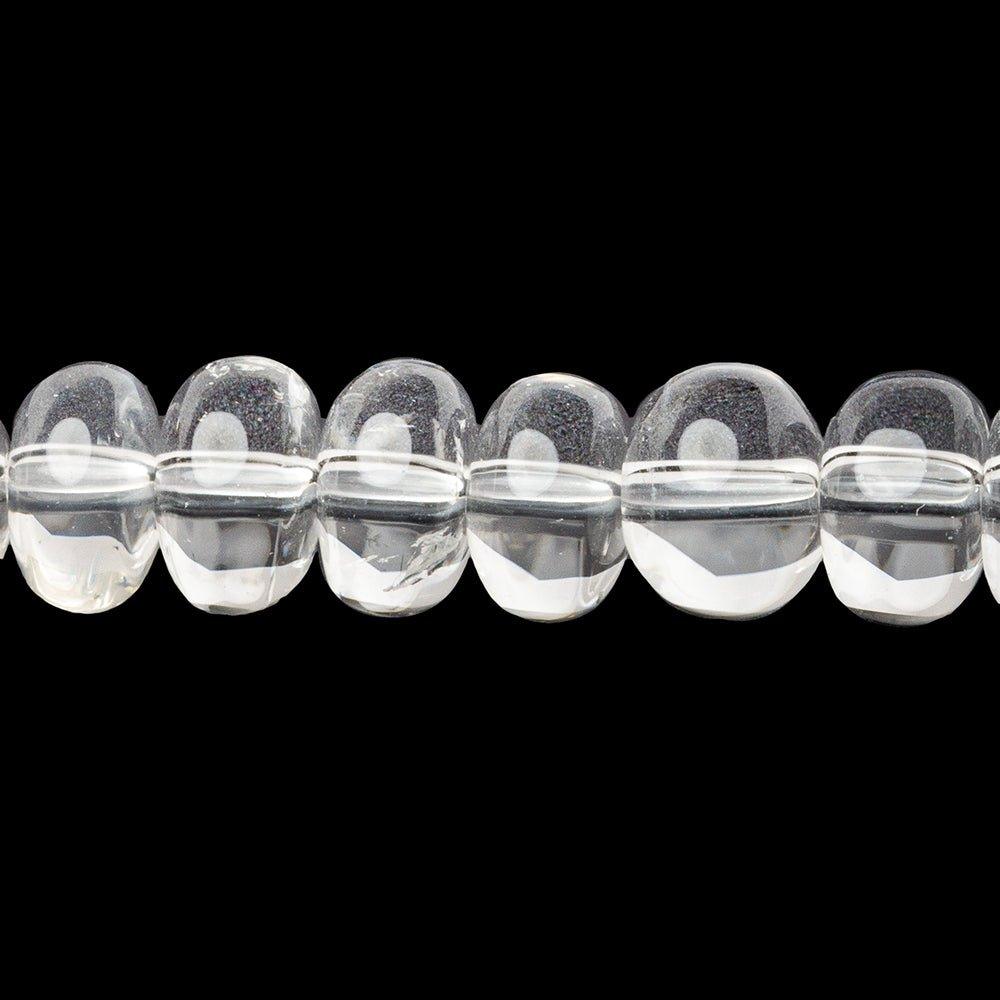 8mm Quartz plain rondelles 16 inch 79 beads - The Bead Traders