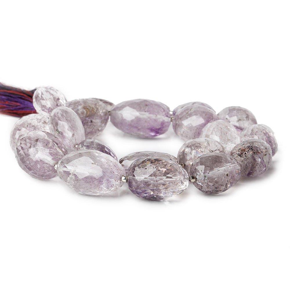 8x11-24x15mm Mossy Amethyst faceted nugget beads 16 inch 21 pieces - The Bead Traders