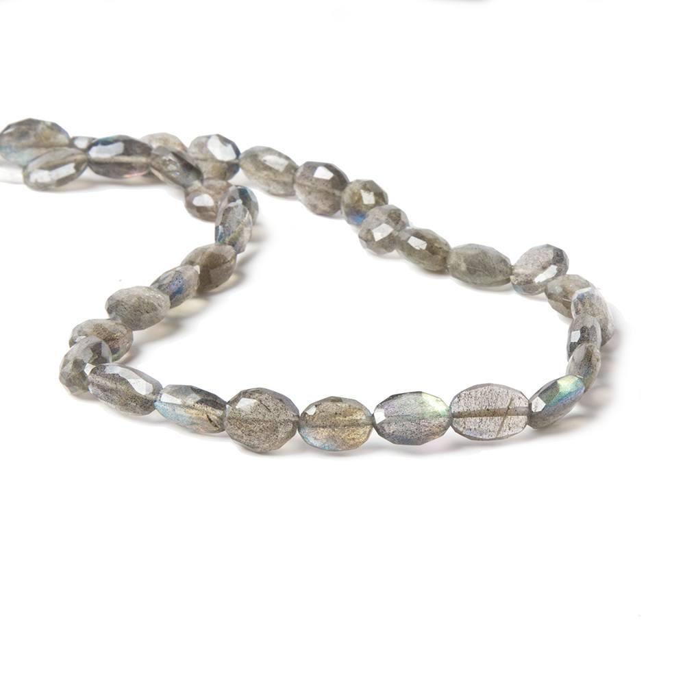 8x6-10x7mm Labradorite Faceted Oval Beads 14 inch 41 pieces - The Bead Traders